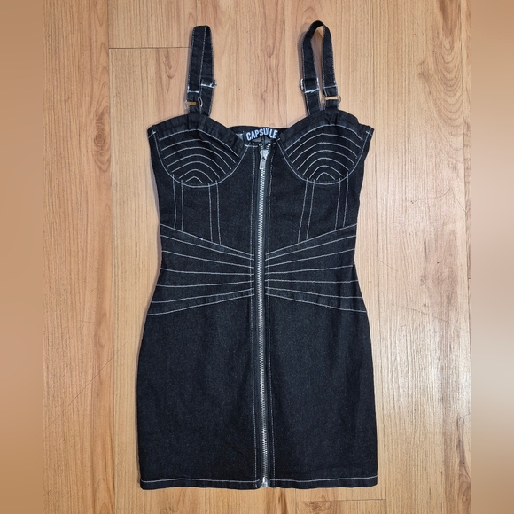 Black Capsule Denim Dress Size S & Size L - Picture 1 of 4